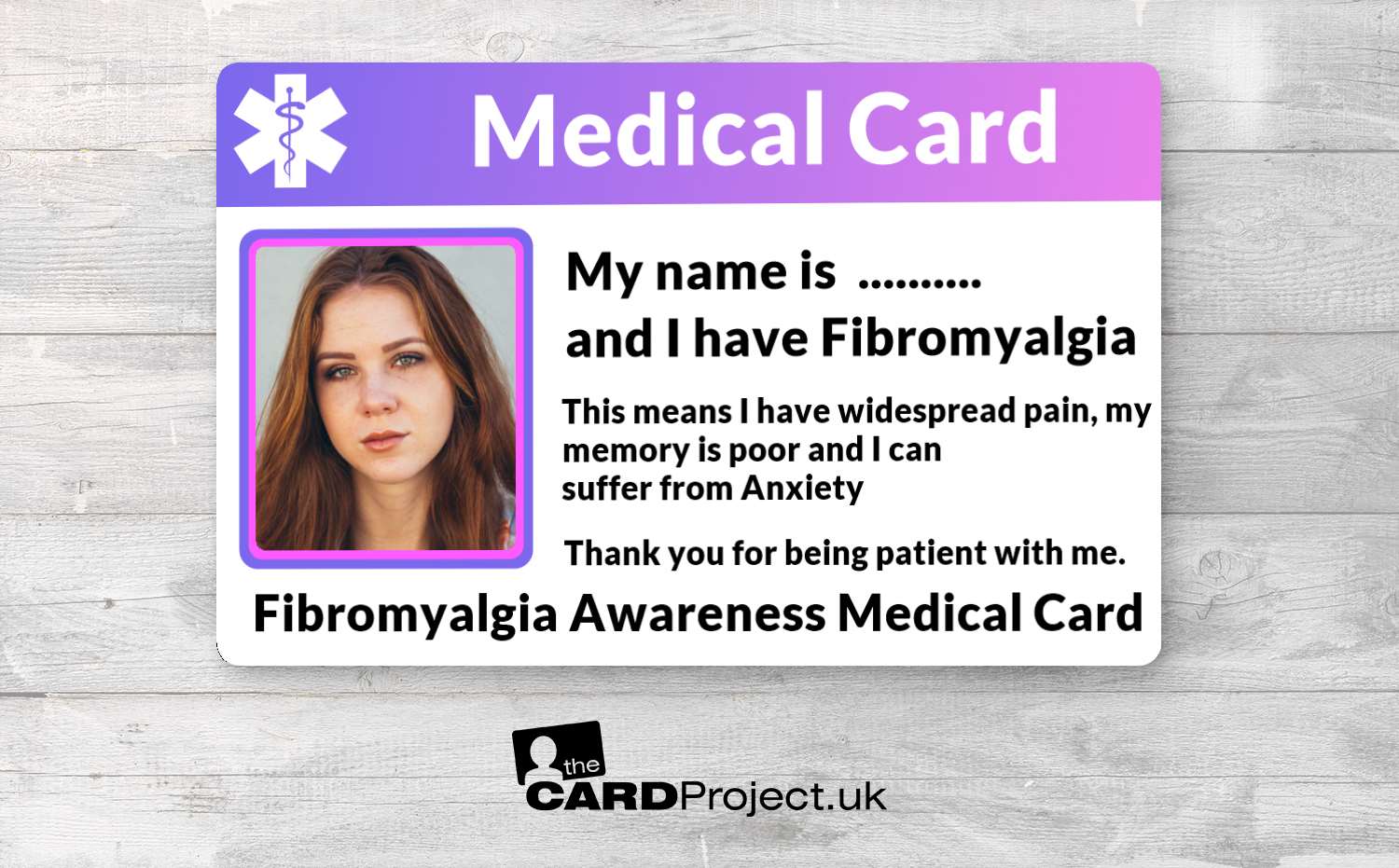 Fibromyalgia Photo ID Card