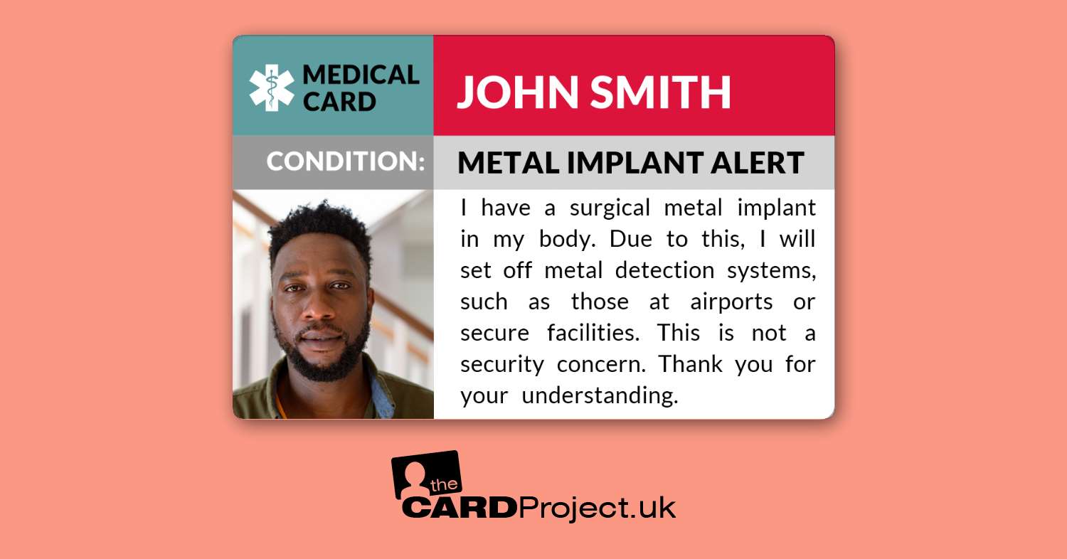 Metal Implant Alert Cards