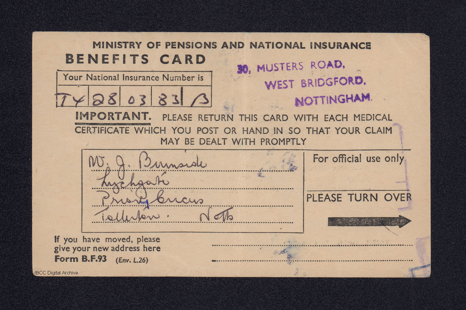 From Cardboard to Plastic the Story of the National Insurance Card by The Card Project UK
