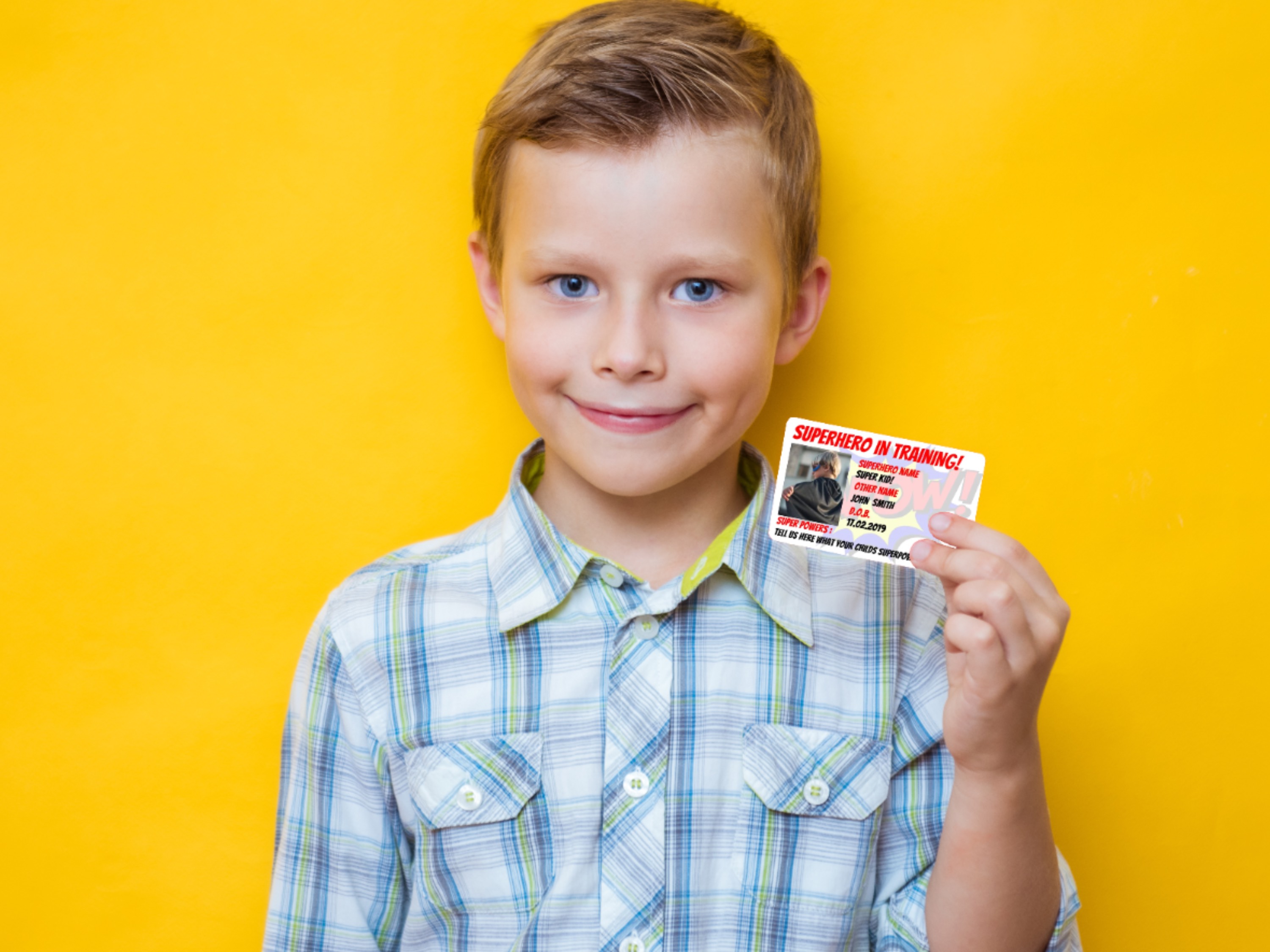 Superhero In Training Photo ID Card by The Card Project UK