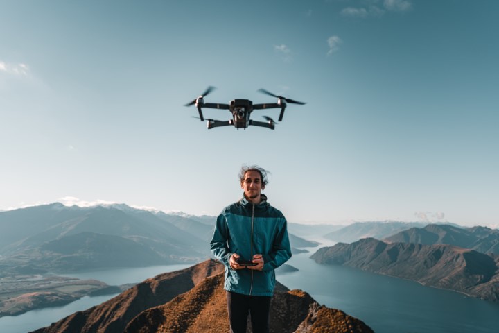 Man Flying a Drone