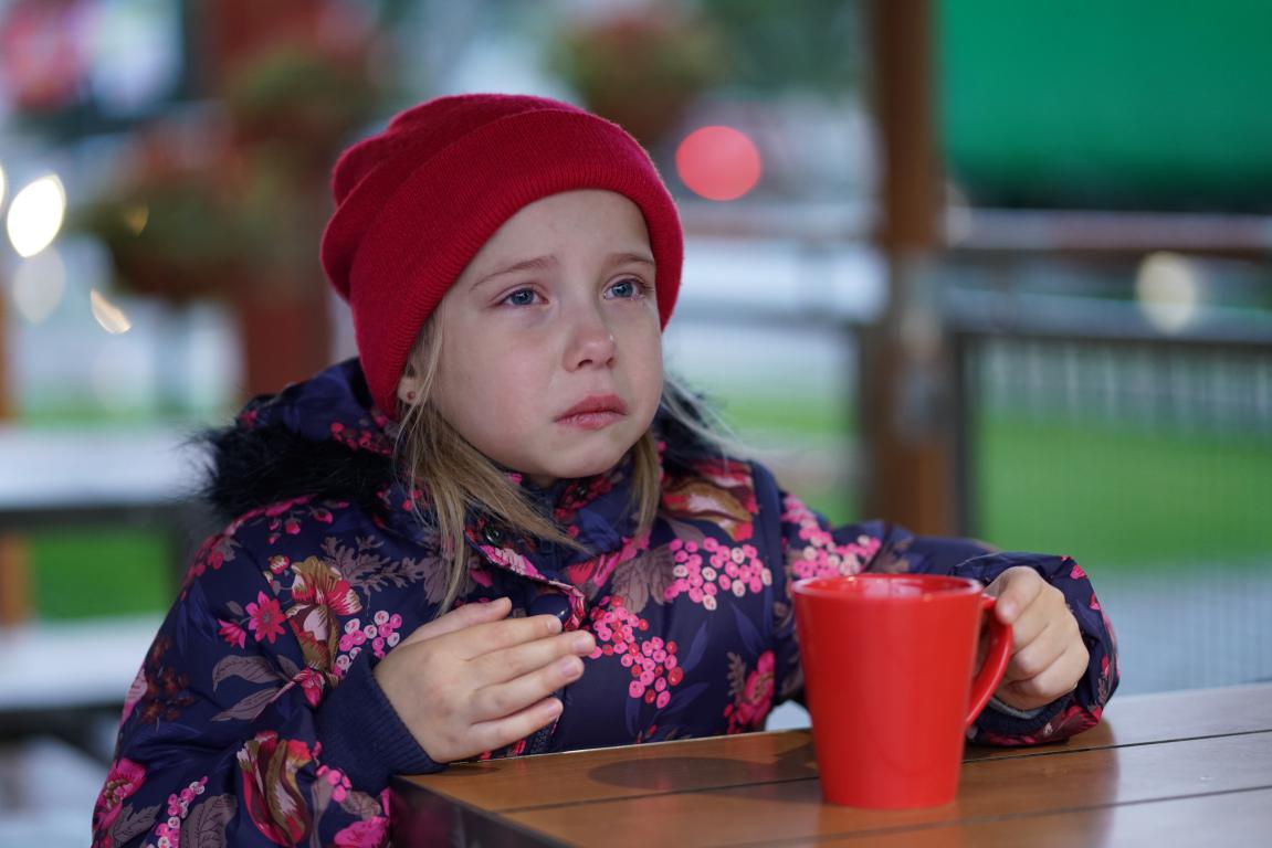 Young child struggling with sensory input